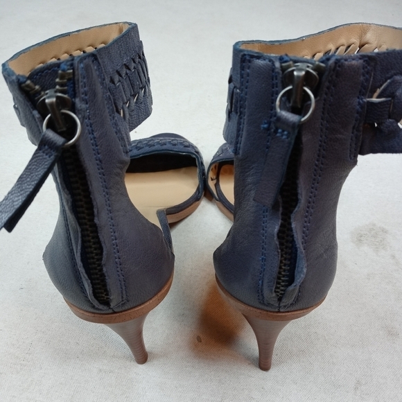 JOE’S WOMEN’S PUMPS SHOES GRAY ANKLE STRAP HEELS S - Picture 6 of 8